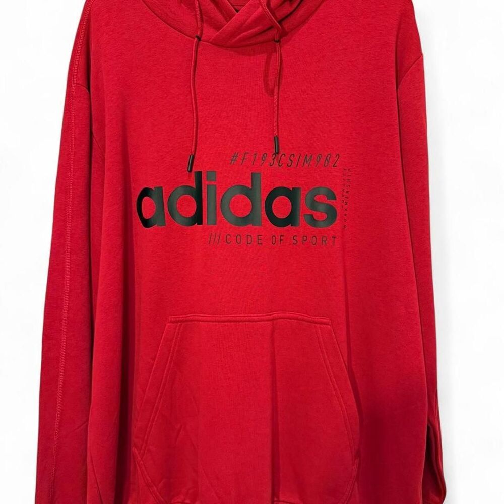 Adidas Men's Red Hoodie
